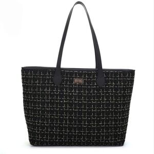 Badgley Mischka Tara Tweed Tote Bag | Elegant & Chic